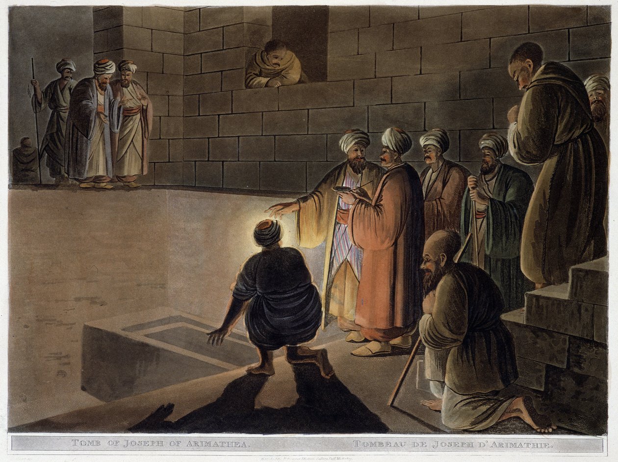 Josefs grav av Arimathea (Arimatea). I "" Visningar i Egypten" av Thomas Milton