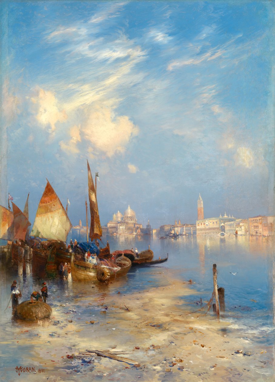 En vy över Venedig av Thomas Moran