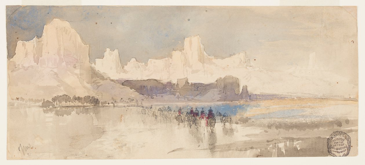 Canyon of the Rio Virgin, södra Utah av Thomas Moran
