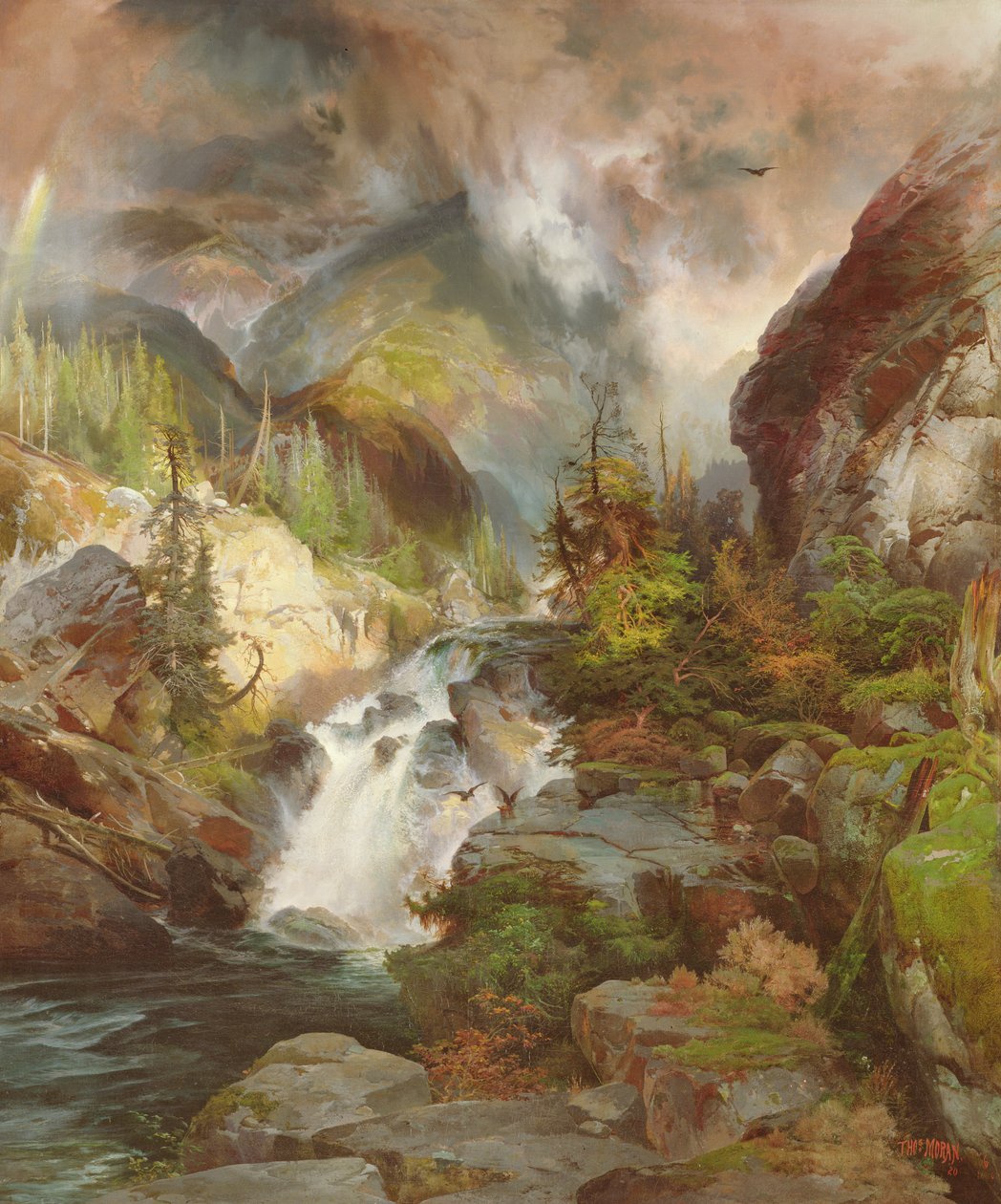 Barn av berget, 1867 av Thomas Moran