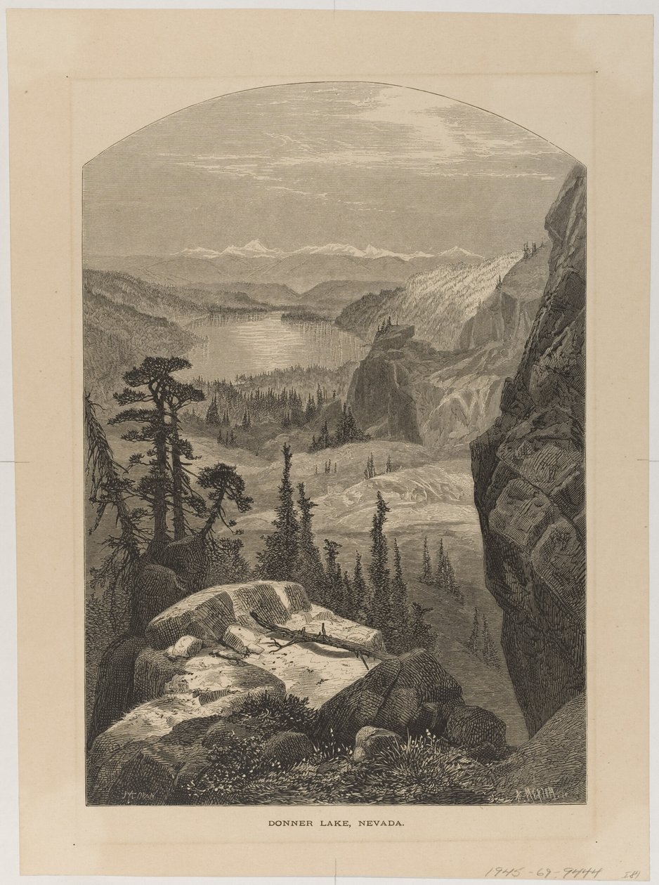 Donner Lake, Nevada av Thomas Moran