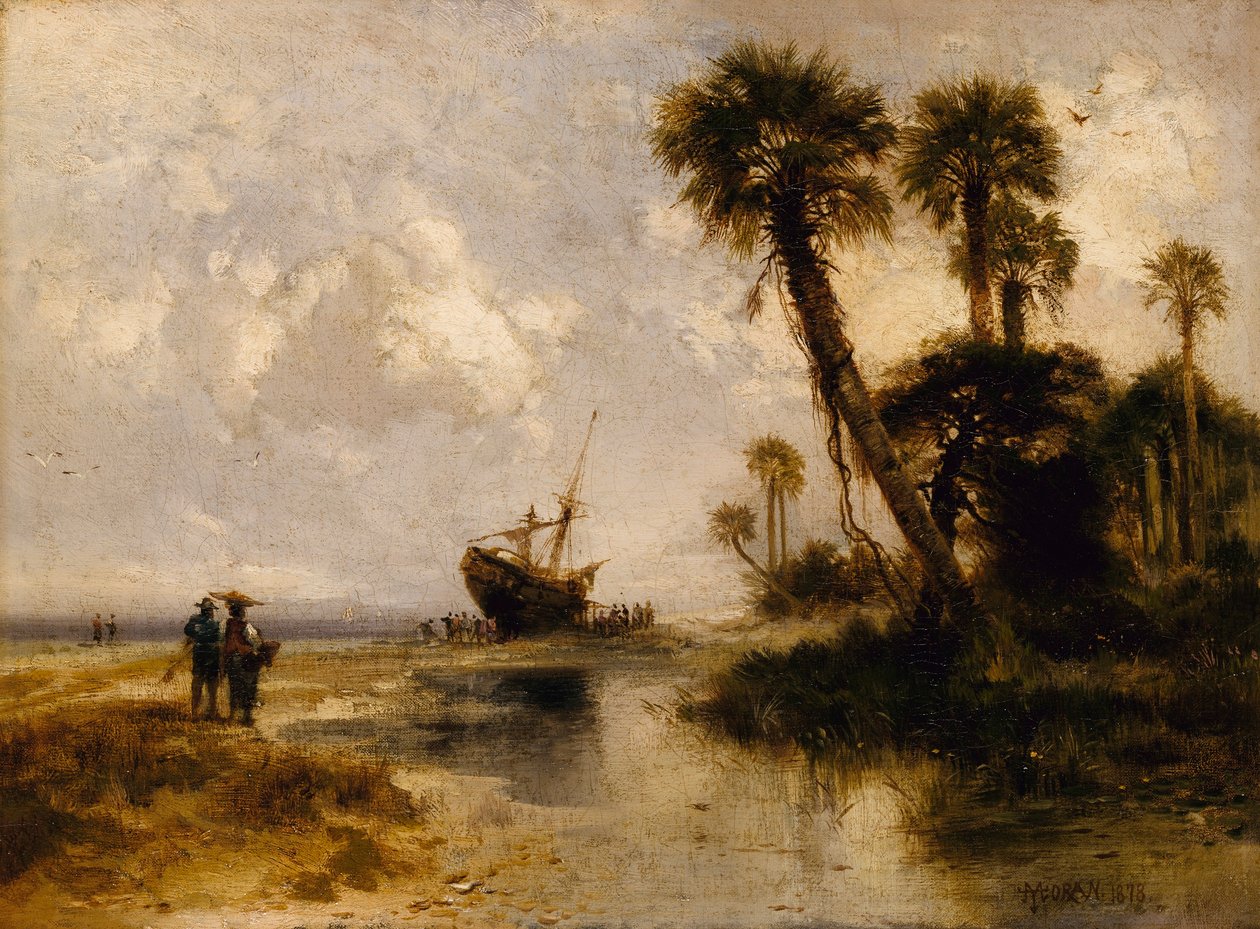 Fort George Island, Florida av Thomas Moran