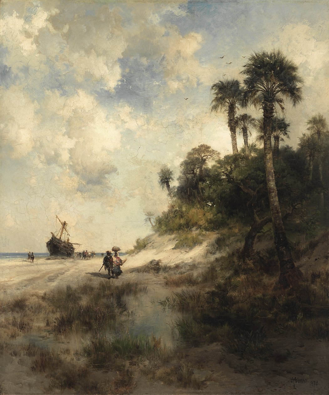 Fort George Island, Florida av Thomas Moran