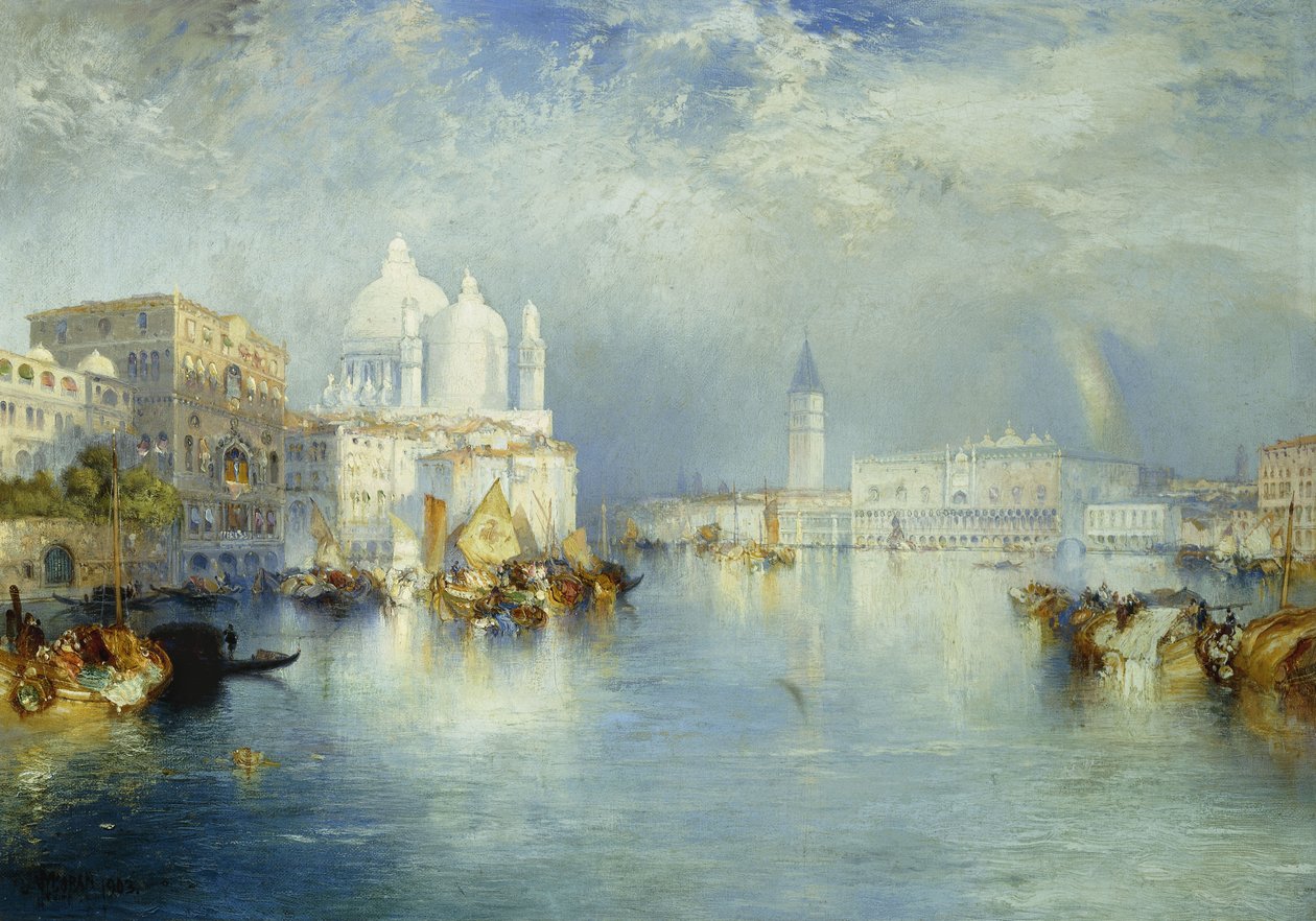 Canal Grande, Venedig, 1903 av Thomas Moran