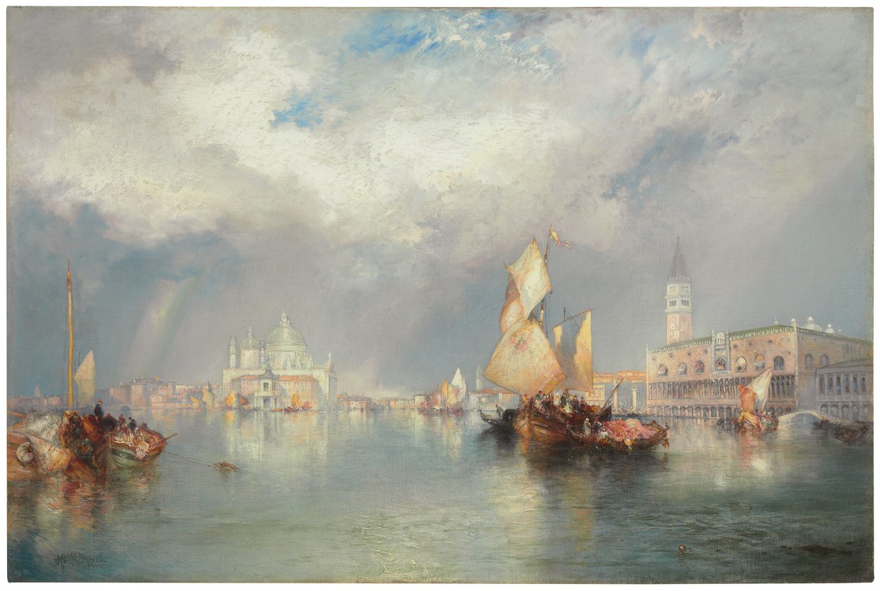Canal Grande, Venedig, 1905 av Thomas Moran