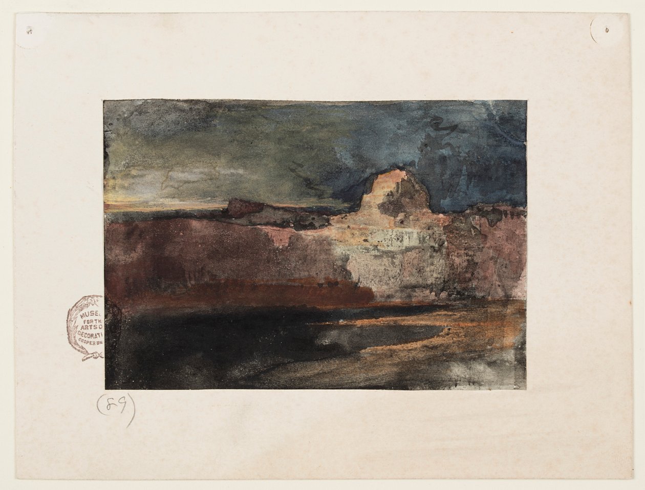 Grand Canyon i stormigt väder, Arizona av Thomas Moran