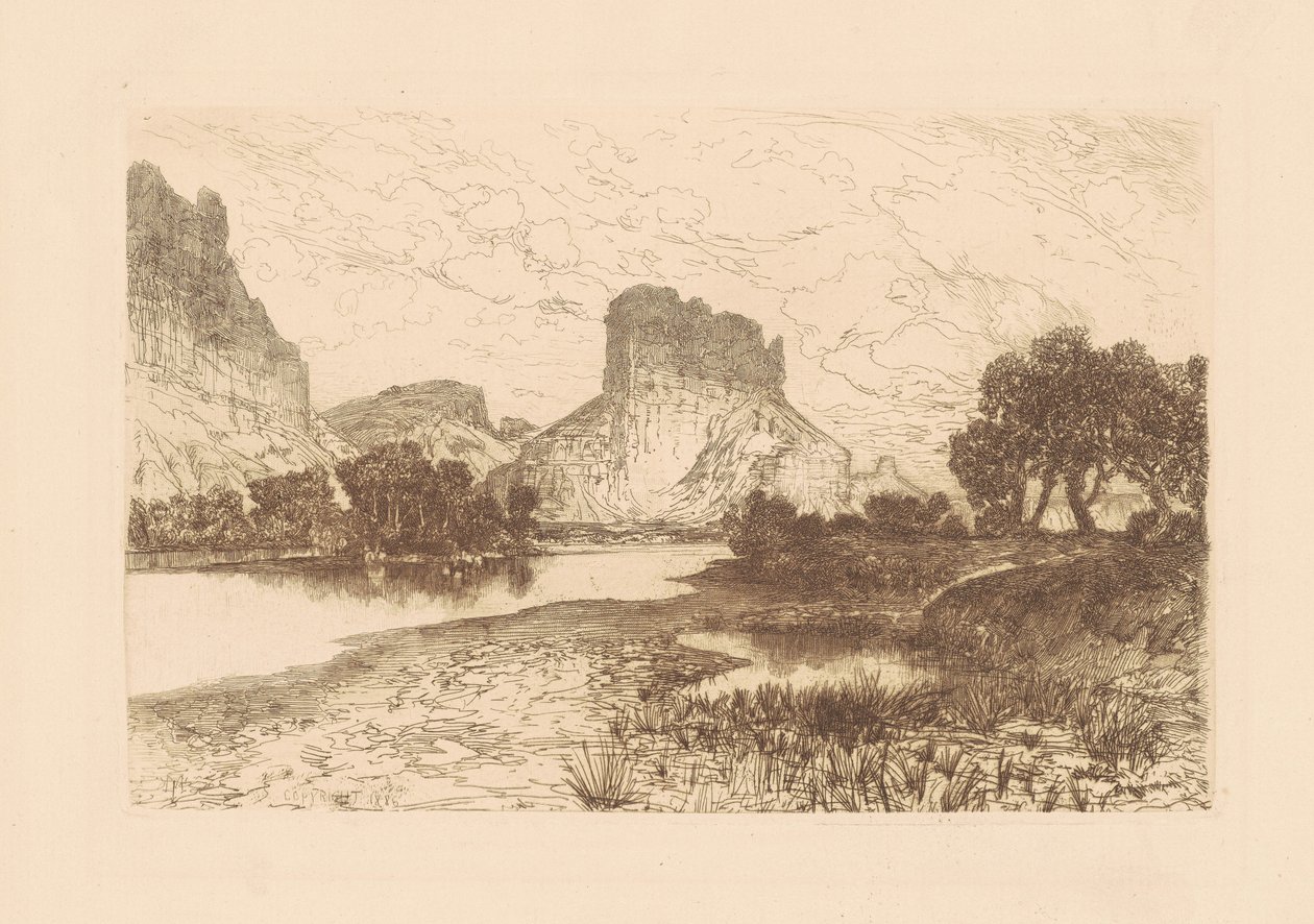 Green River, Wyoming Territory av Thomas Moran