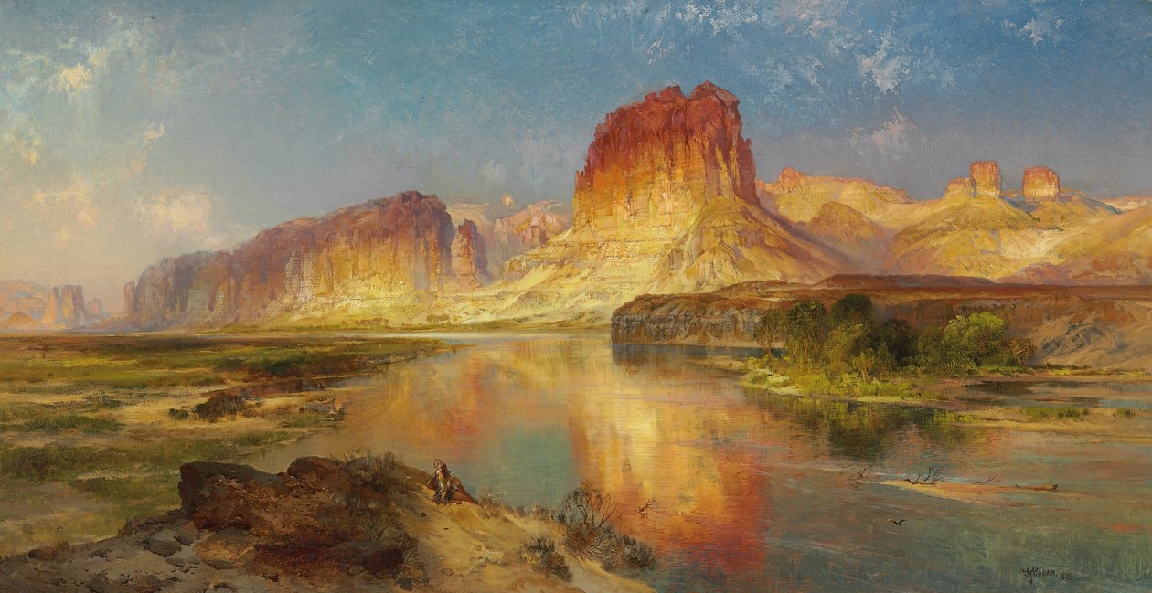 Green River i Wyoming, 1878 av Thomas Moran
