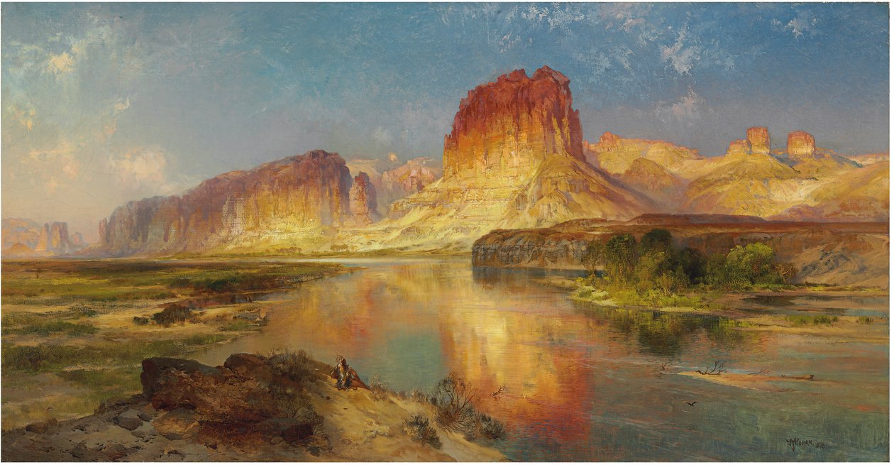 Green River i Wyoming, 1878 av Thomas Moran