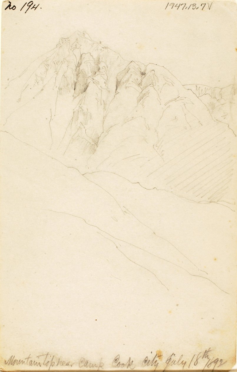 I läger på Soda Butte Creek, Cook City av Thomas Moran
