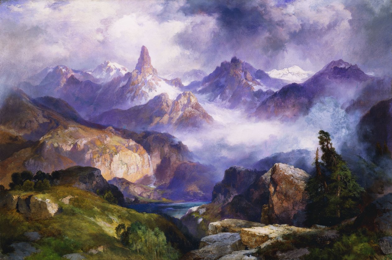 Index Peak, Yellowstone National Park, 1914 av Thomas Moran