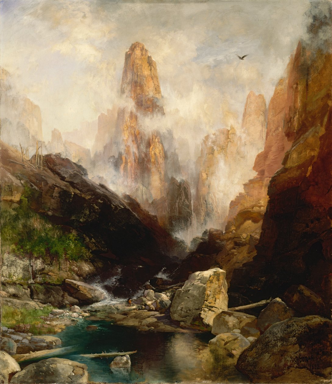 Dimma i Kanab Canyon, Utah, 1892. av Thomas Moran