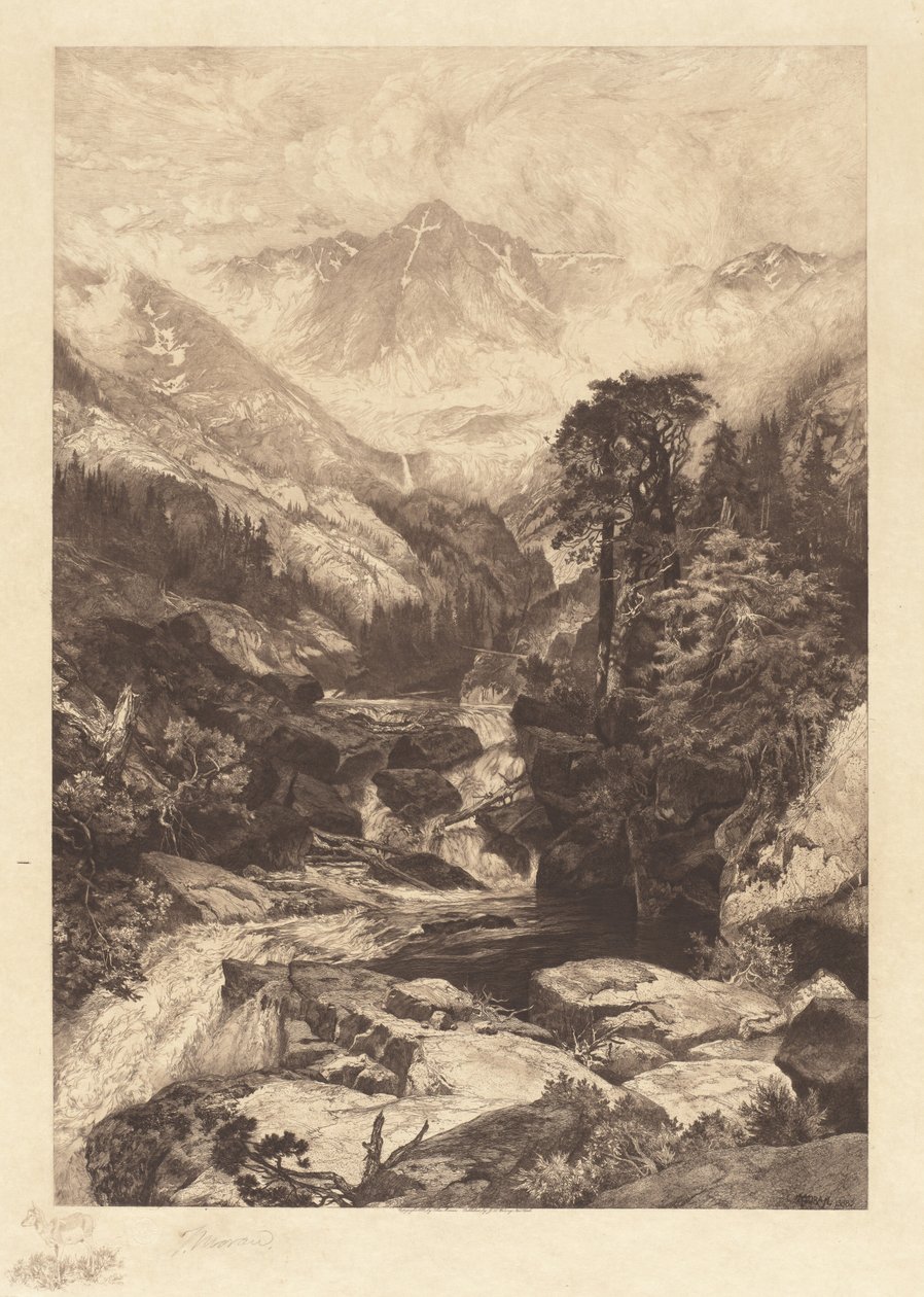 Berg av det heliga korset, Colorado av Thomas Moran