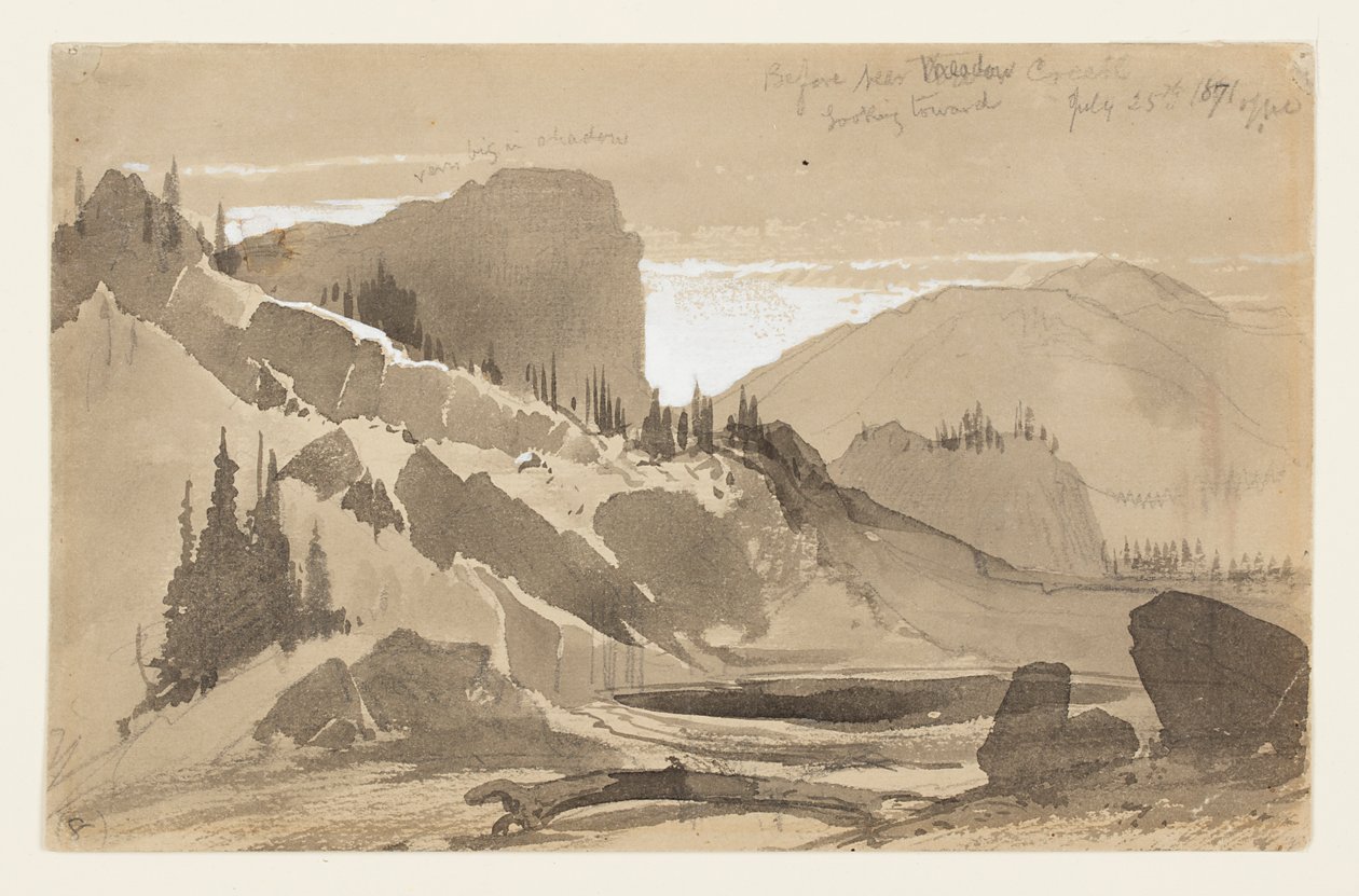 Nära Meadow Creek, Utah av Thomas Moran