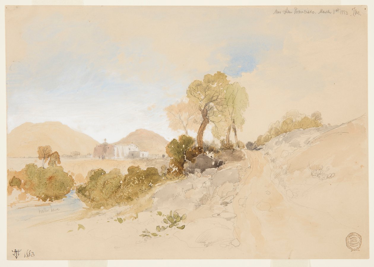 Nära San Francisco, Mexiko av Thomas Moran