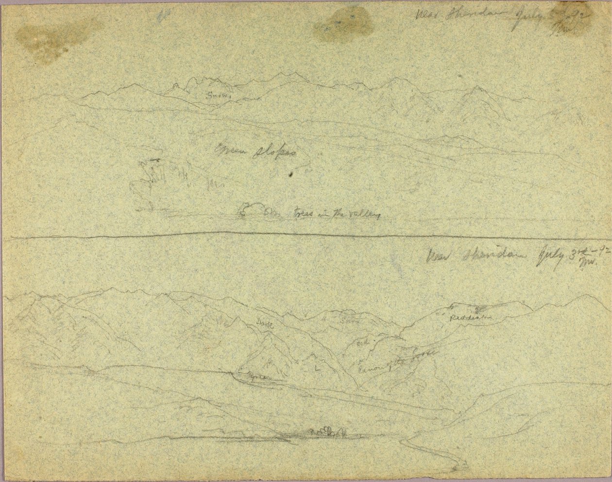 Nära Sheridan, den 3 juli 1892 av Thomas Moran