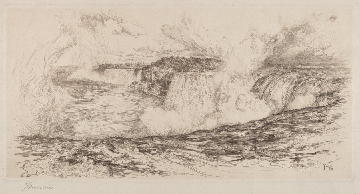 Niagara—Från den kanadensiska sidan av Thomas Moran