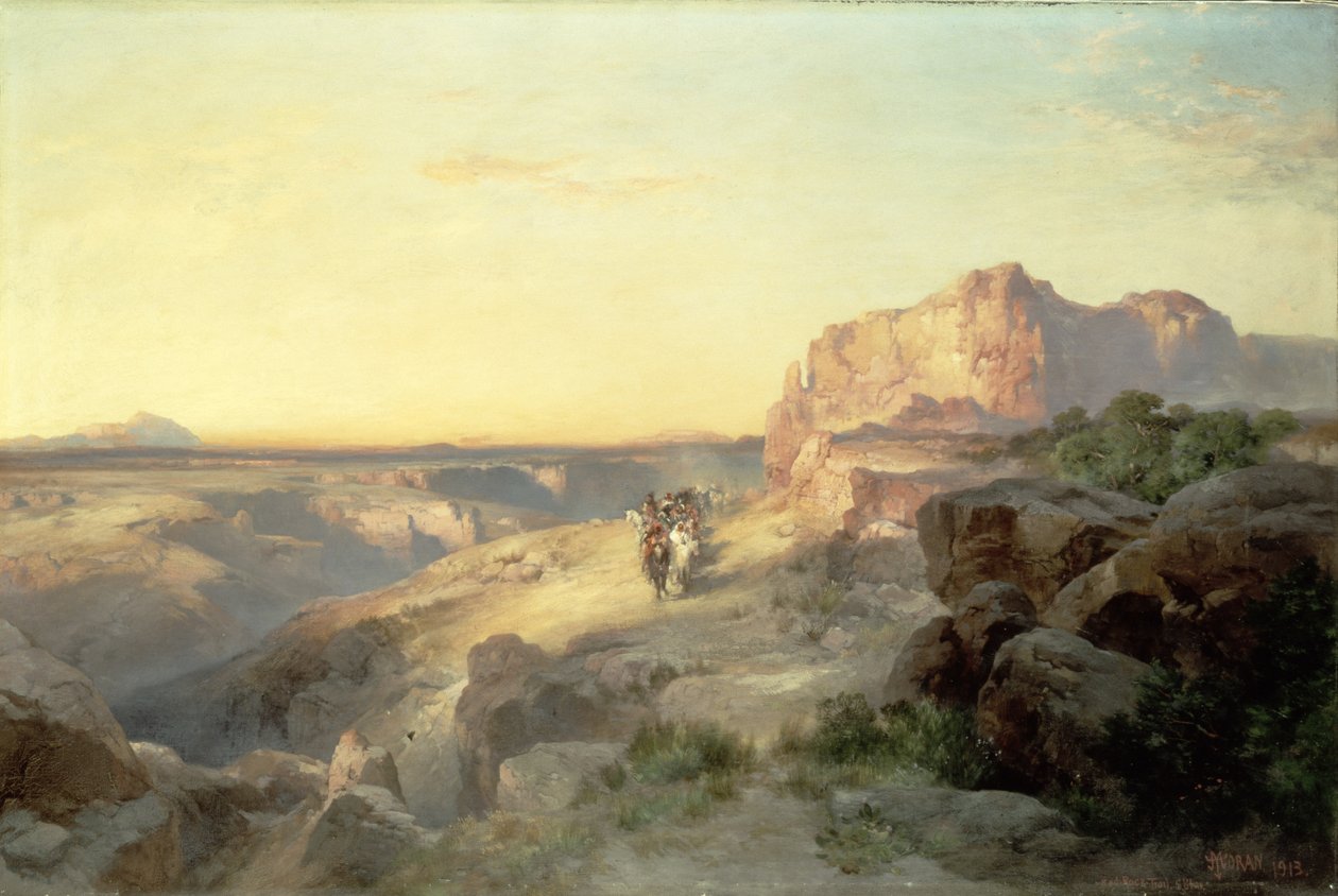 Red Rock Trail, South Utah, 1913 av Thomas Moran