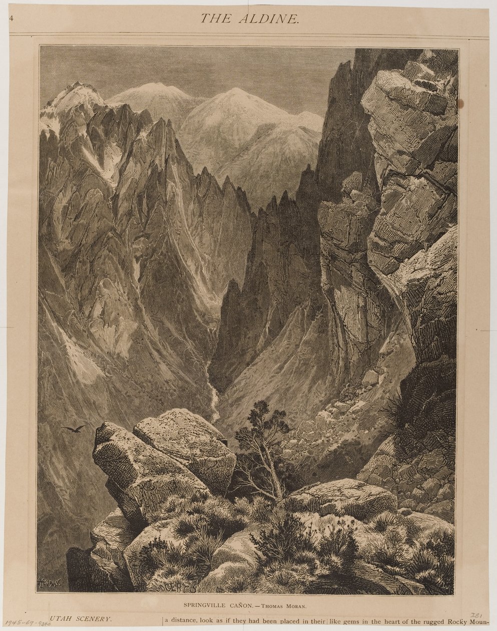 Springville Canyon av Thomas Moran