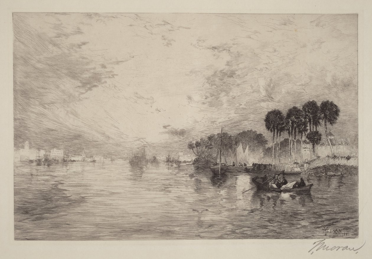 St. Johnsfloden, Florida av Thomas Moran