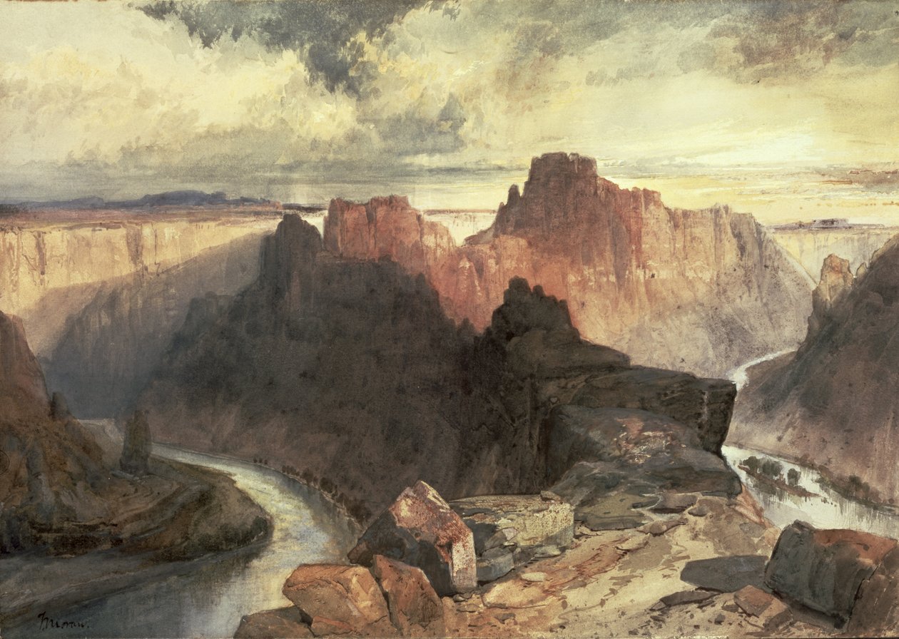 Sommar, Amphitheatre, Colorado River, Utah Territory av Thomas Moran