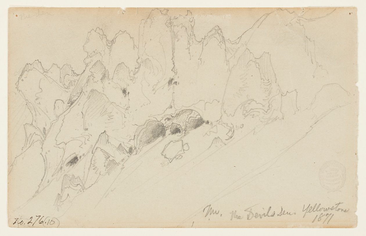 Djävulens håla, Yellowstone av Thomas Moran