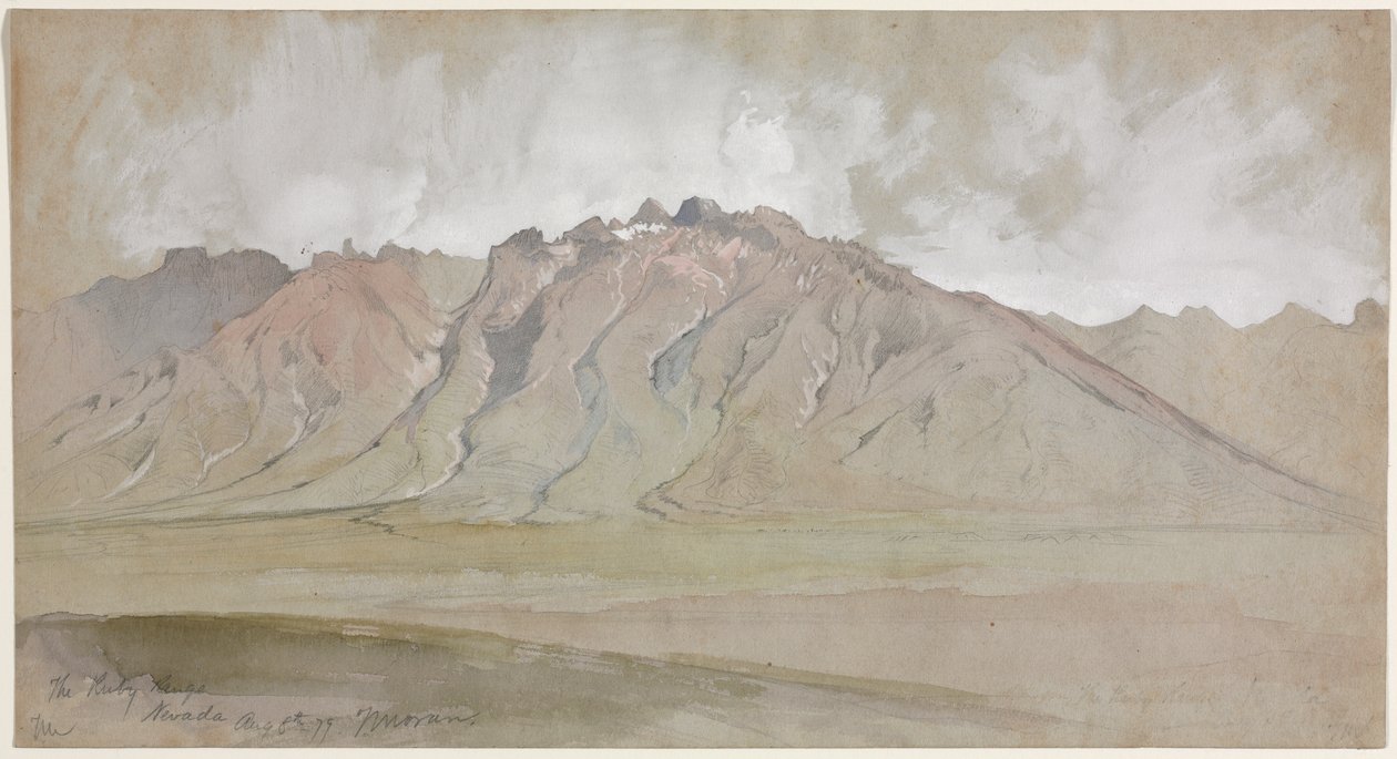 Ruby Range, Nevada av Thomas Moran
