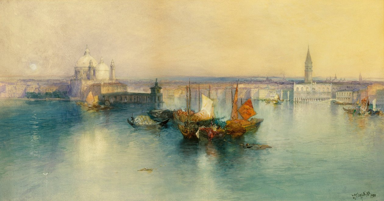 Venedig från tornet San Giorgio av Thomas Moran