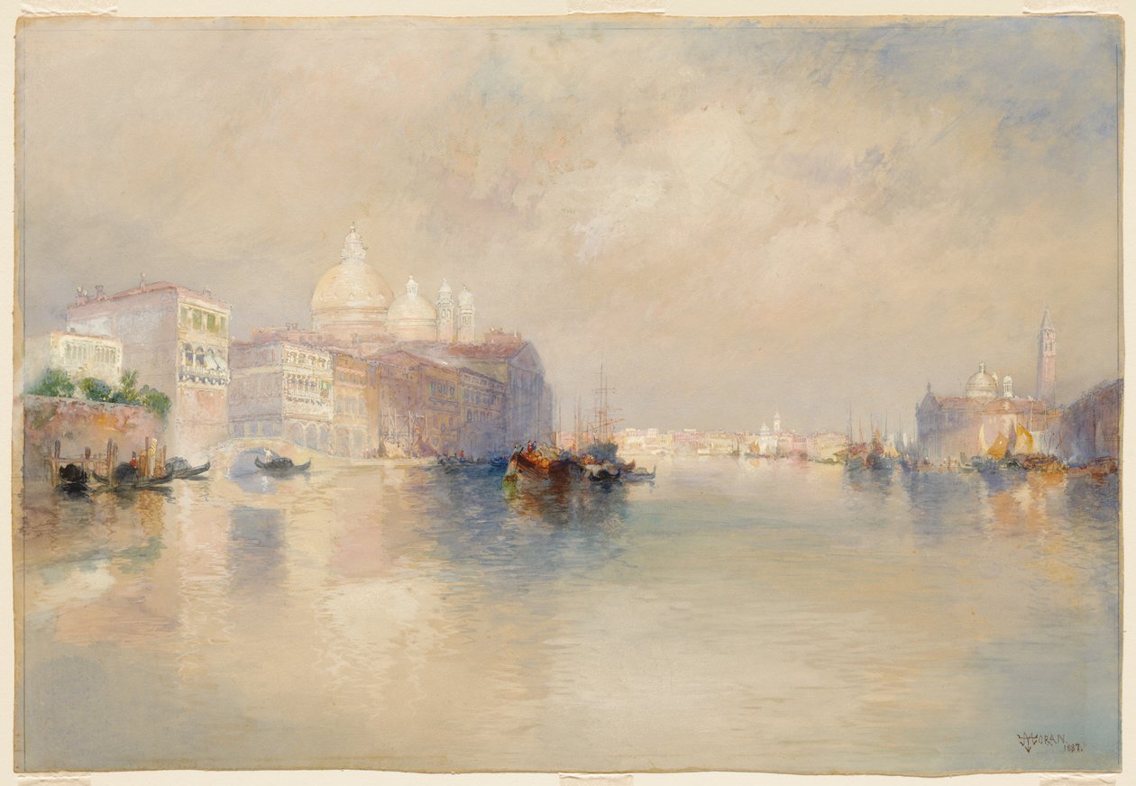 Utsikt över Venedig av Thomas Moran