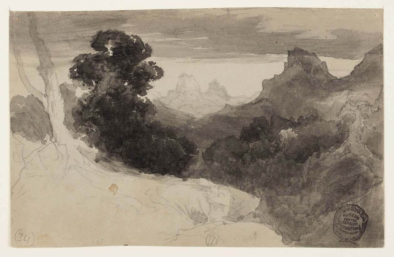 Utsikt över Tetons, Wyoming av Thomas Moran