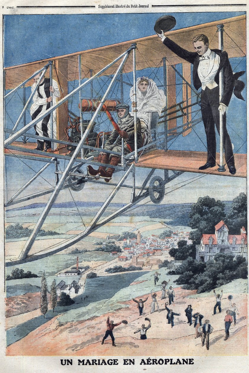 Ett flygplansbröllop av Thomas & Mortimer John Hamilton (1741-79) Jones