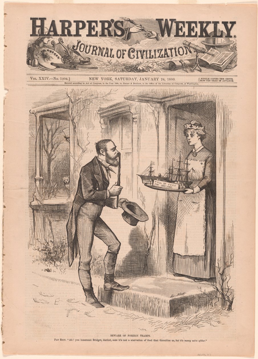 Akta er för utländska luffare av Thomas Nast