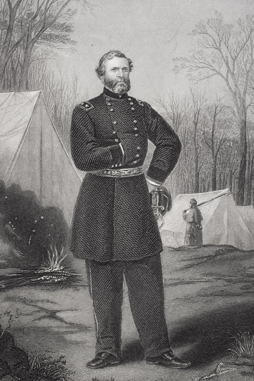 Porträtt av general George Henry Thomas (1816-70) av Thomas Nast