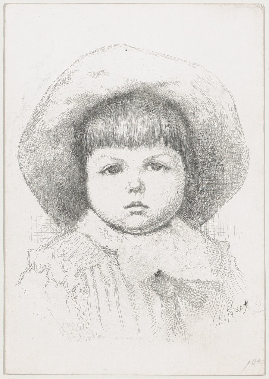Porträtt av ett barn Cyril Nast, efter 1879., efter 1879. av Thomas Nast