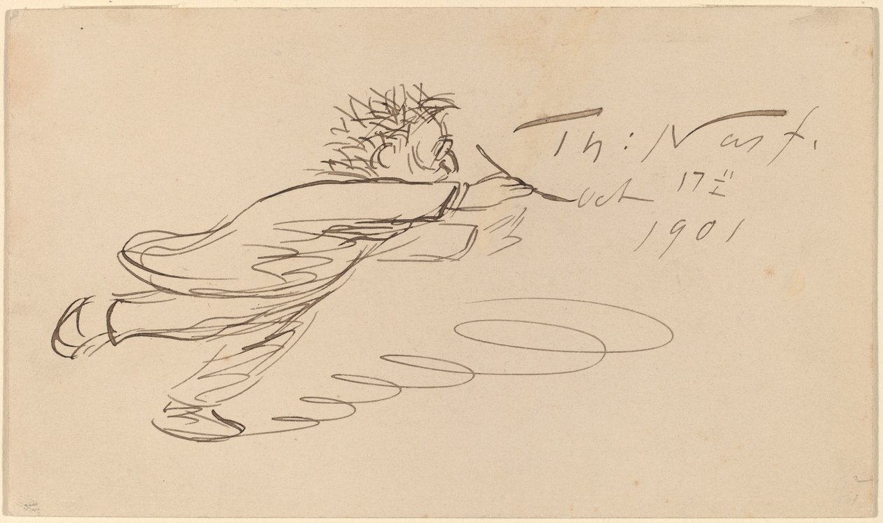 Signatur, "TH. Nast, 17 oktober 1901" av Thomas Nast
