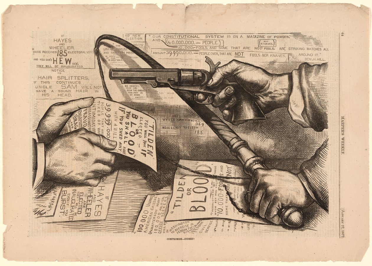 Tilden eller blodkompromiss – Ja, verkligen! av Thomas Nast