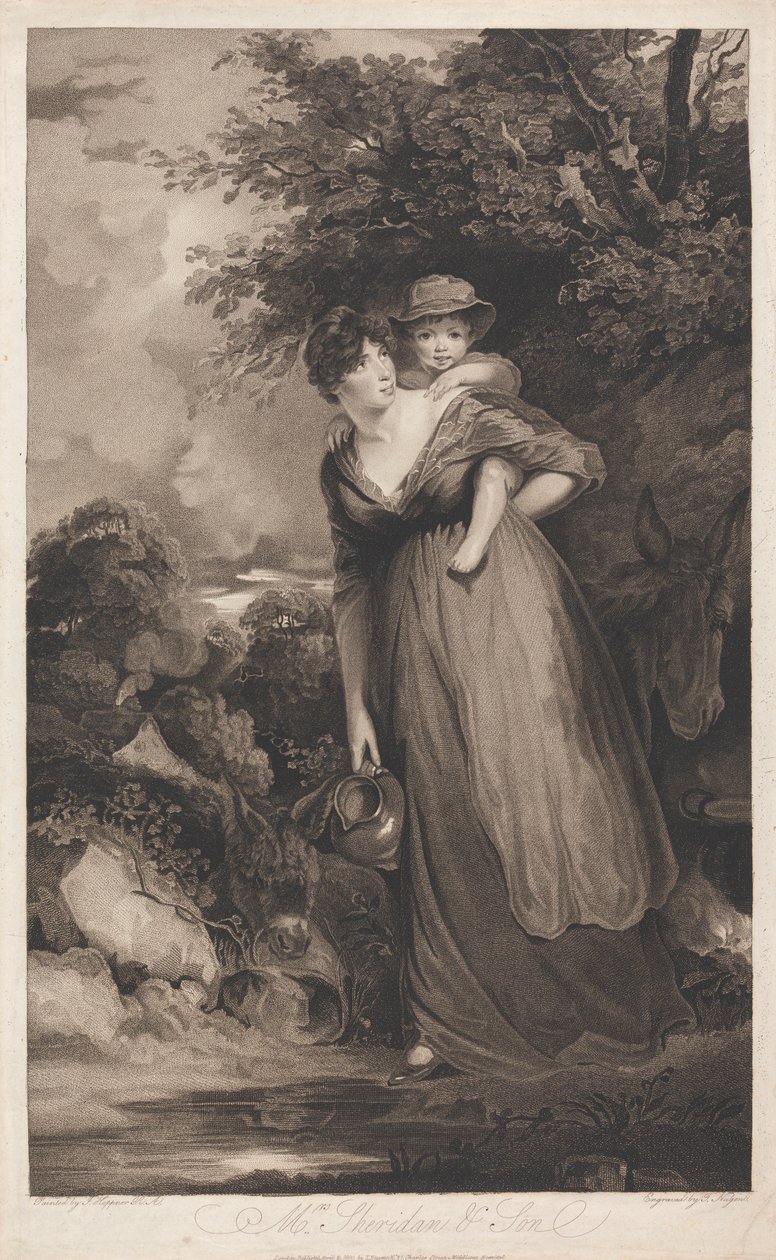 Mrs Sheridan och hennes son av Thomas Nugent