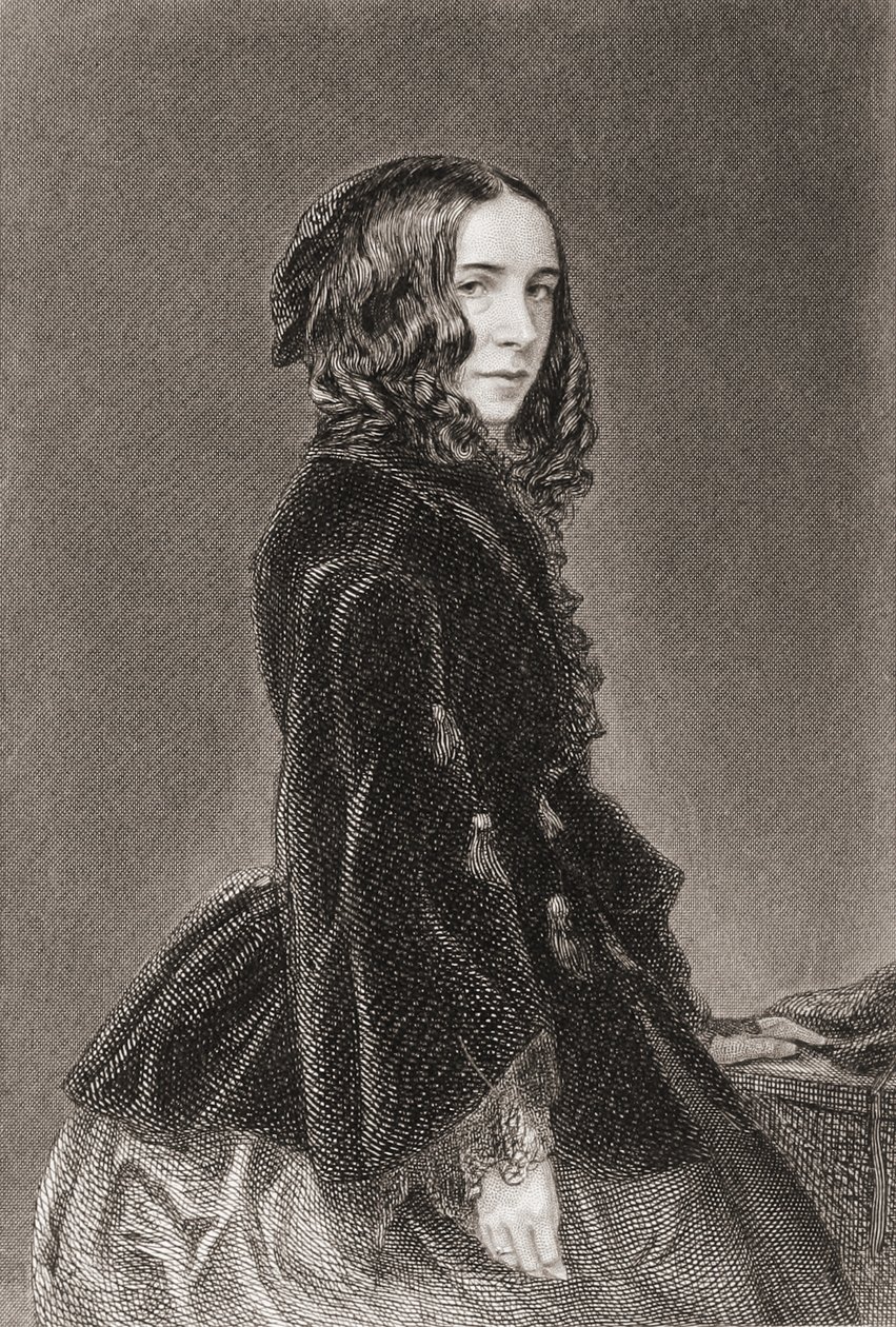 Elizabeth Barrett Browning, Poetiska verk volym I, gravyr av Thomas Oldham Barlow