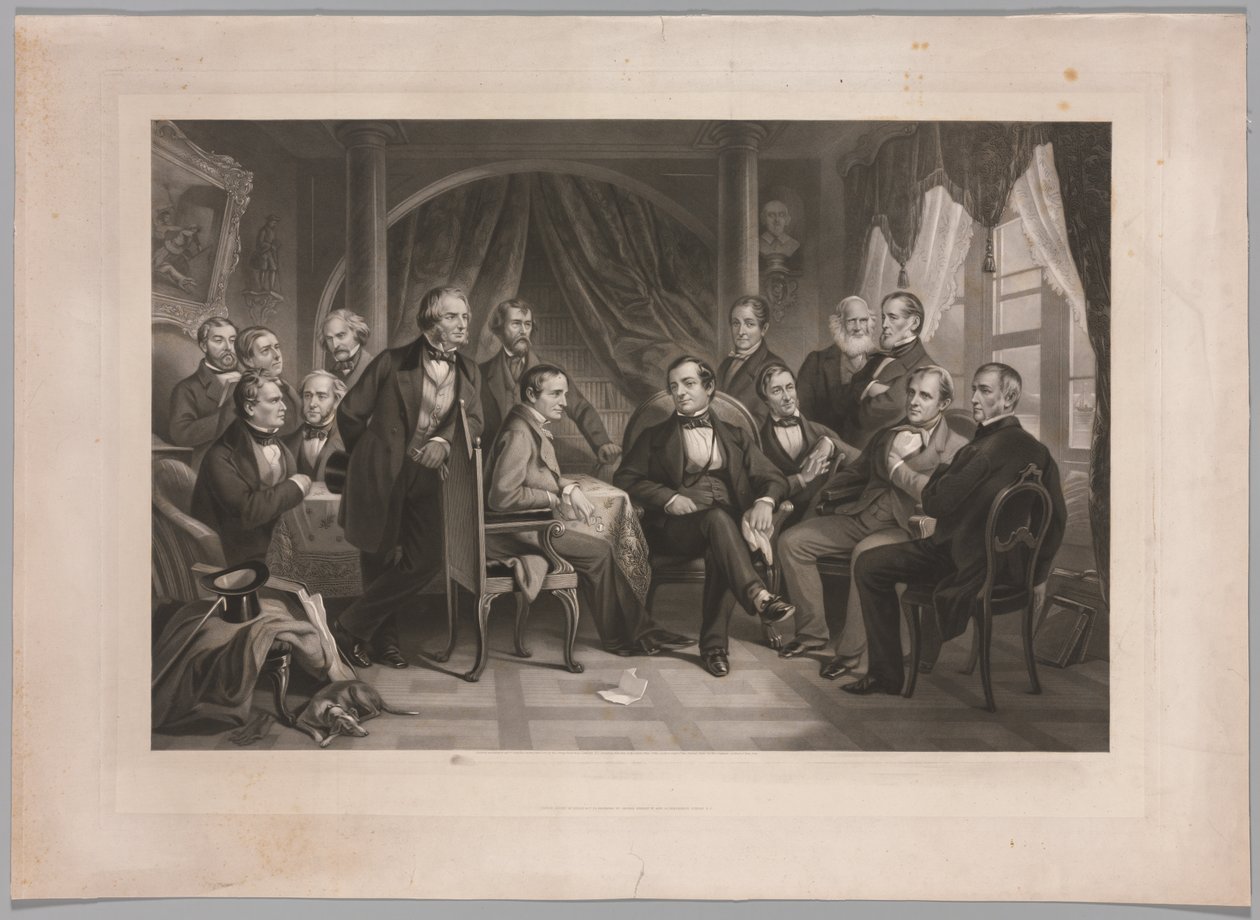 Washington Irving och hans litterära vänner på Sunnyside av Thomas Oldham Barlow