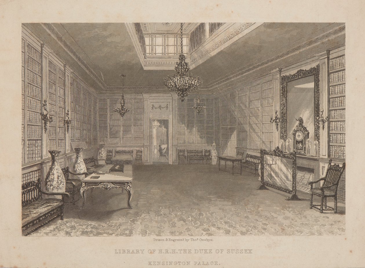 Sussex bibliotek av Thomas Onwhyn