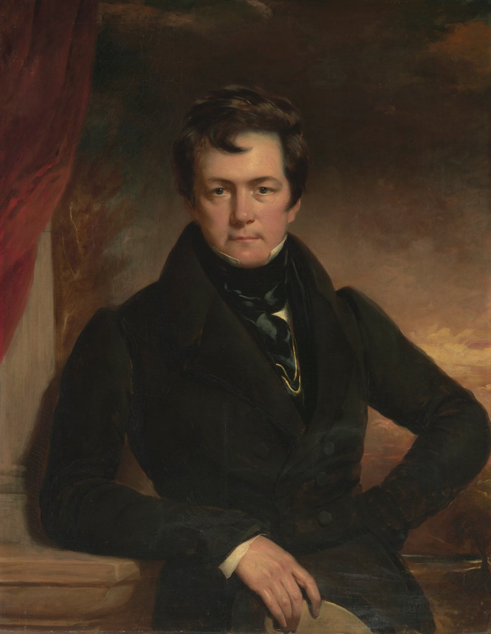 Porträtt av Charles Frederick Schlaberg, London, 1827 av Thomas Phillips