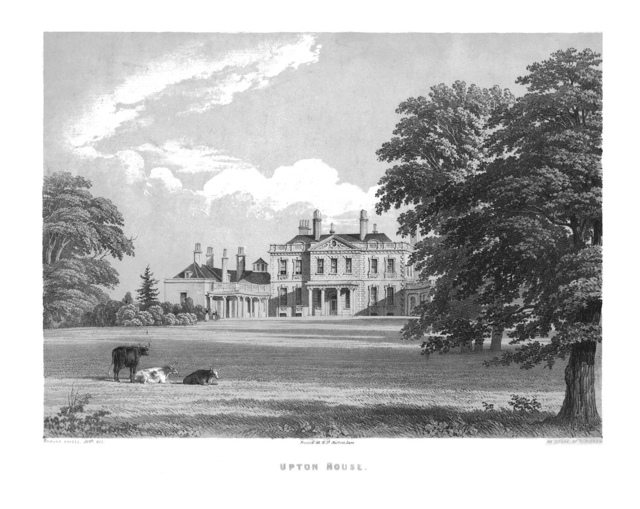Upton House, mitten av 1800-talet. av Thomas Picken