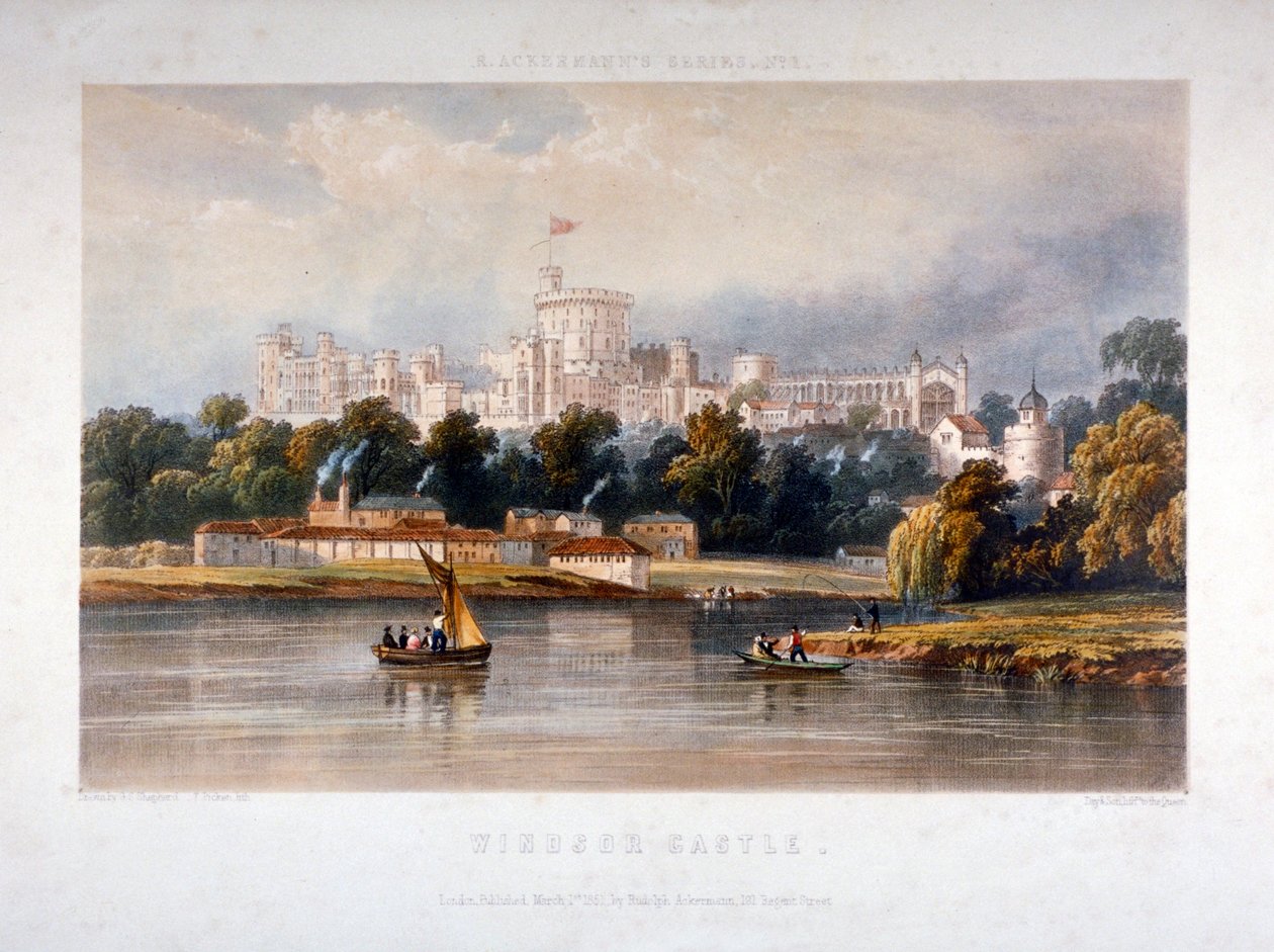 Windsor Castle, Berkshire, 1851 av Thomas Picken