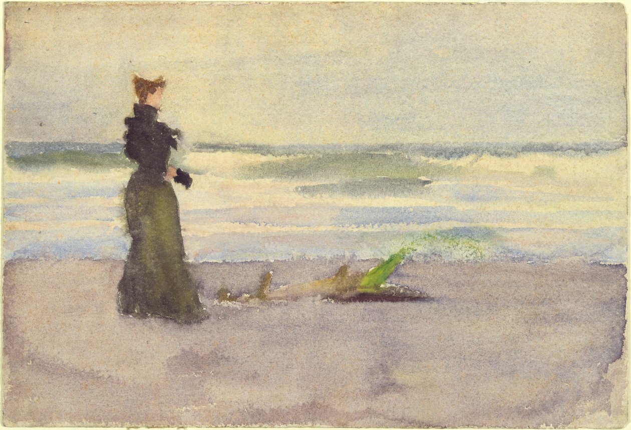Kvinna på stranden av Thomas Pollock Anshutz