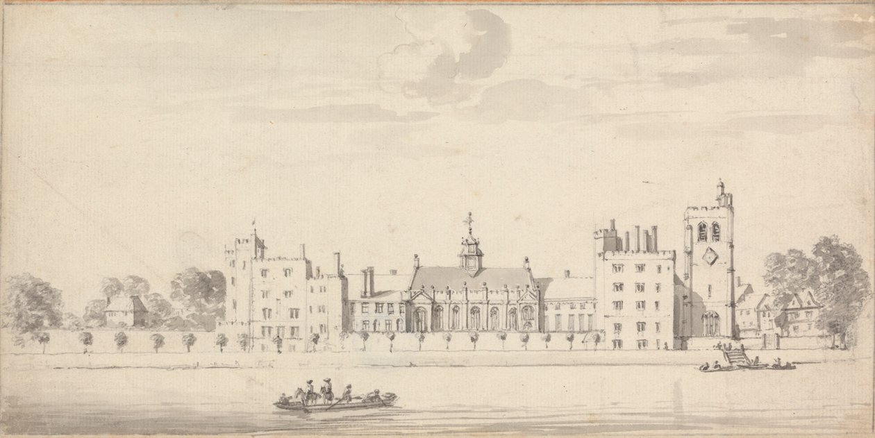 Lambeth Palace från Across the River av Thomas Priest