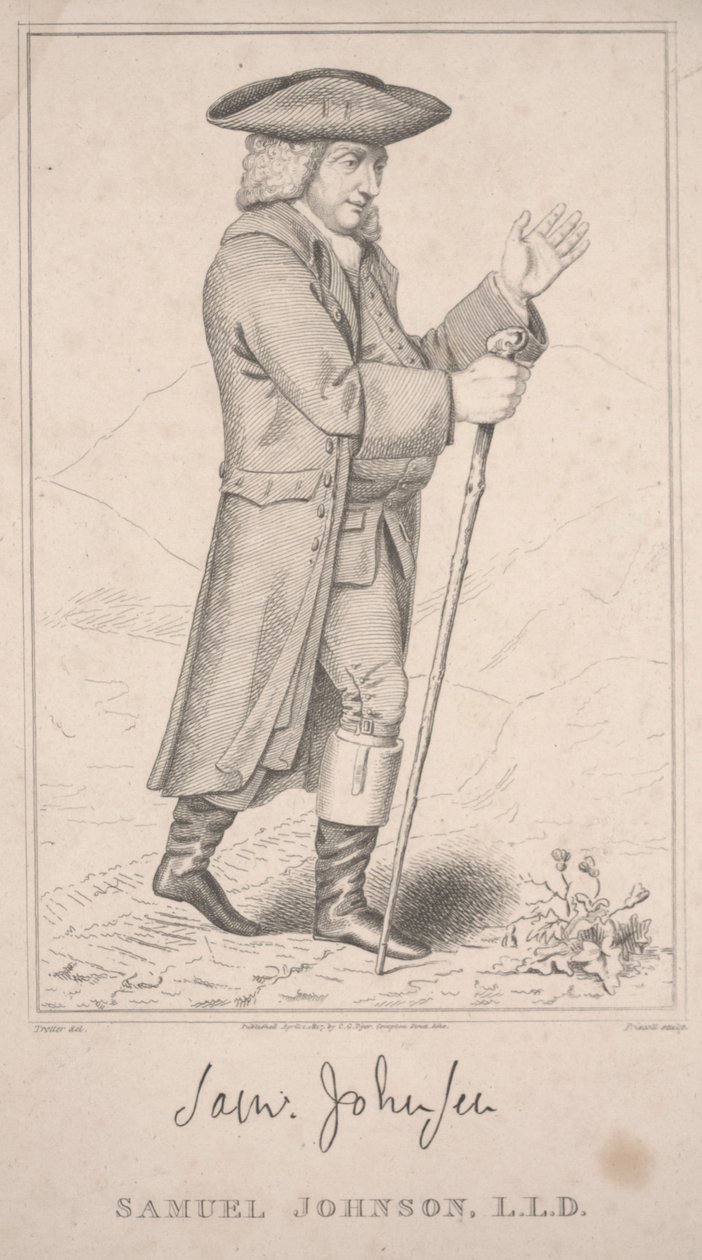 Samuel Johnson, På hans höglandsturné 1773 av Thomas Priscott