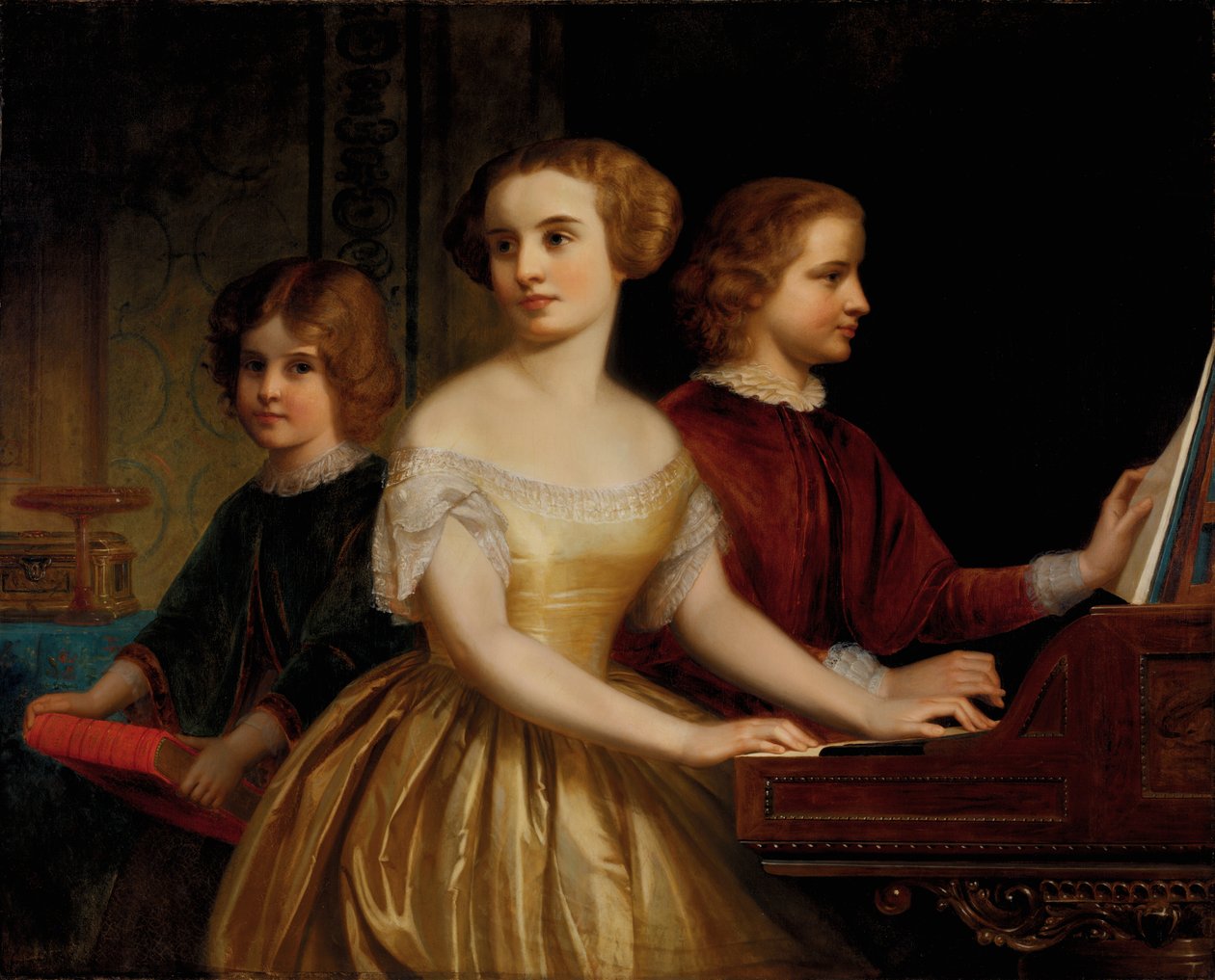 Systrarna Parmly, ca. 1857. av Thomas Pritchard Rossiter