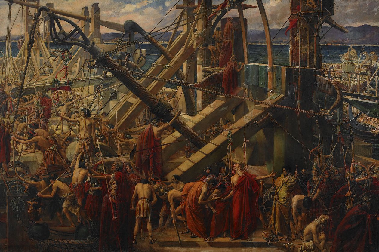 Belägringen av Syrakusa, 1895 av Thomas Ralph Spence