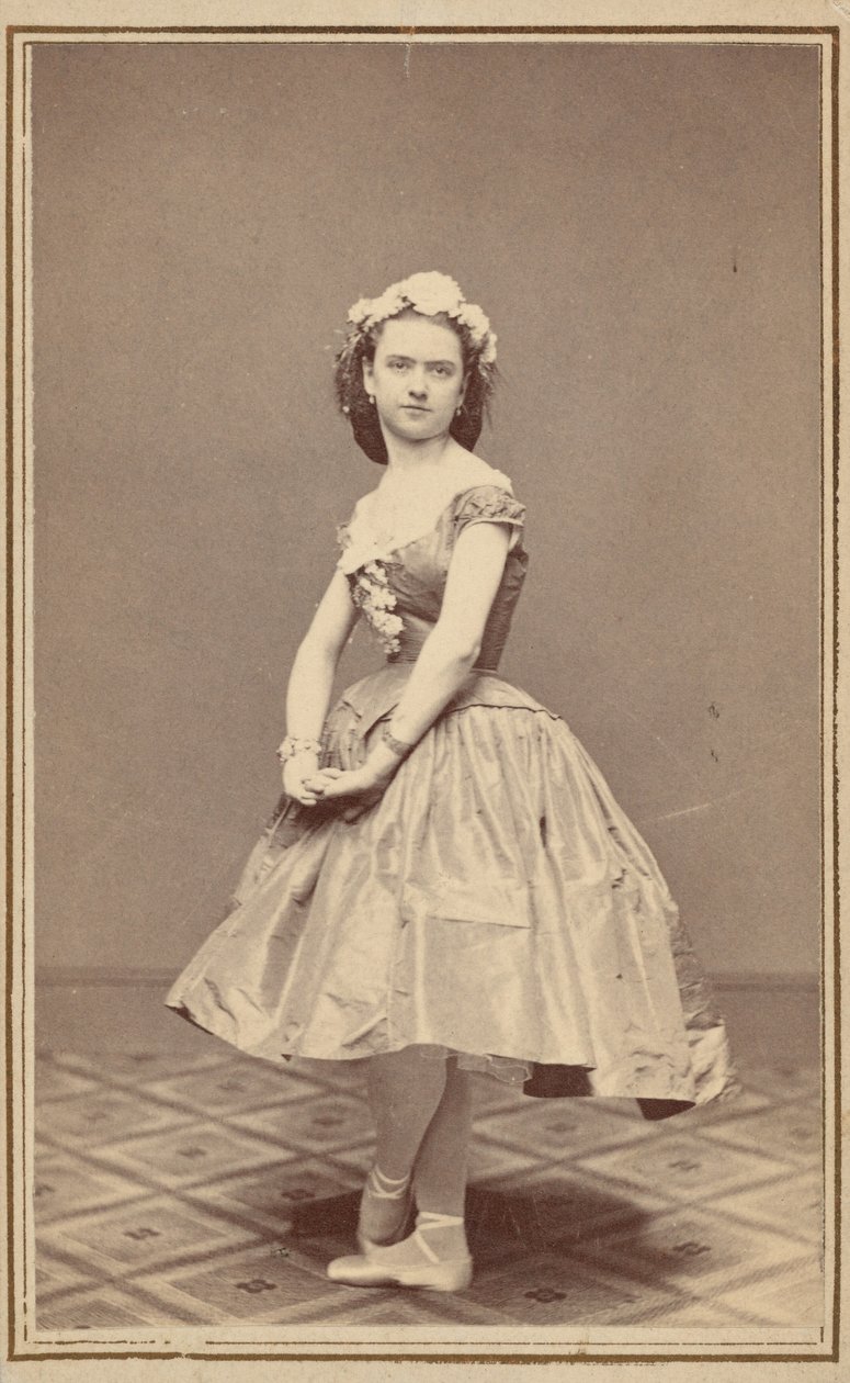 Porträtt av en balettdansös,ca. 1860 (foto) av Thomas Rice Burnham