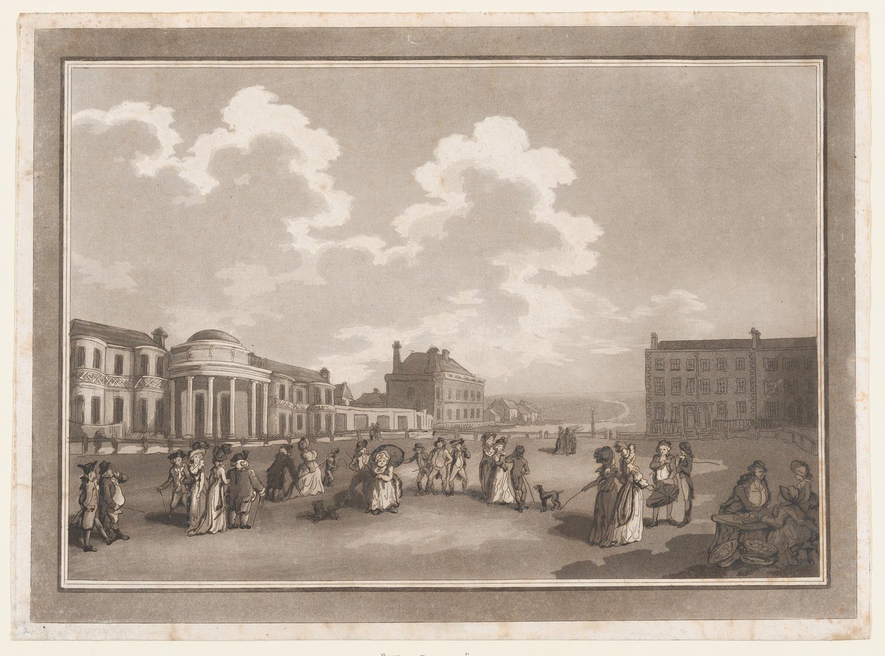 The Steine An Excursion to Brighthelmstone, 1 juni 1790., 1 juni 1790. Skapare: Thomas Rowlandson, Samuel Alken. av Thomas Rowlandson, Samuel Alken